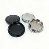4 Pcs / Set No Logo Blank Base 65mm Black or Silver Wheel Center Caps For 6.5cm Hub Cover Car Styling Auto Exterior Accessories