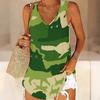 3D Retro Pattern Print Tank Tops for Women Workout Yoga Gym Printed Summer Sport Shirts Plus Size Vests