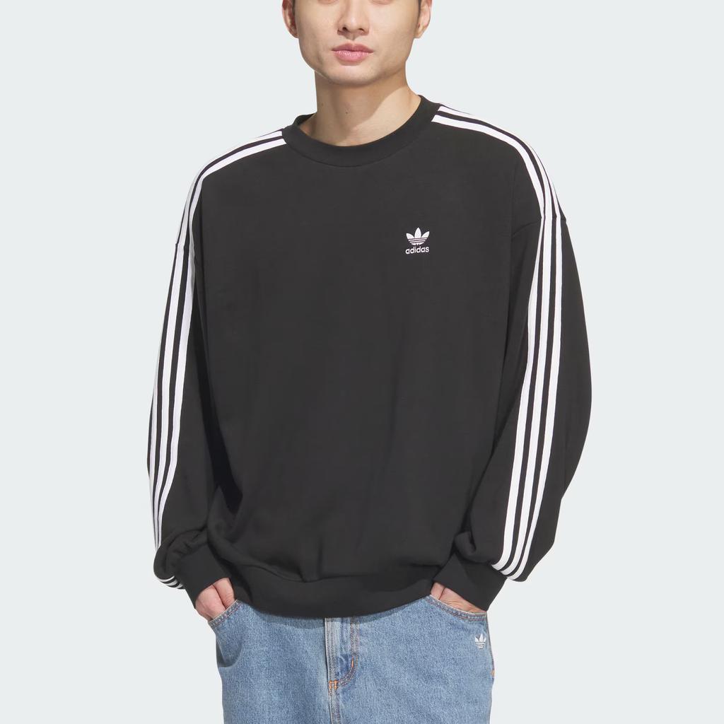Adidas Originals ADICOLOR OVERSIZE CREW Sweatshirt Men's Black JN9786-