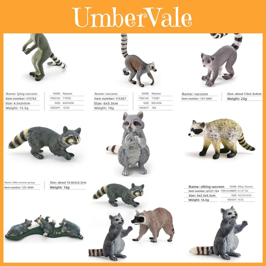 Miniature Raccoon Pvc Model For Childrens Educational Toy And Animal Collection