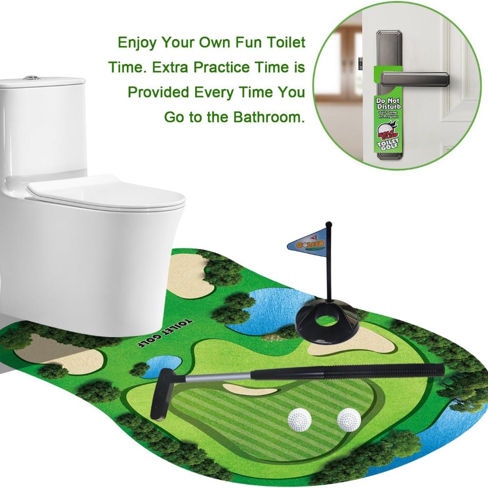 Toilet Golf Scene Leisure Entertainment Sports Toys