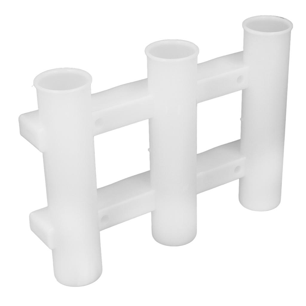 Fishing Rod Holder ABS 3 Tubes Rod Rack Bracket Fishing Accessories for Freshwater Seawater Kayak Yacht