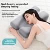 1 oreiller cervical ergonomique pour le soutien de la colonne cervicale, adapté aux personnes dormant sur le côté, au dos et au cou pendant le sommeil.