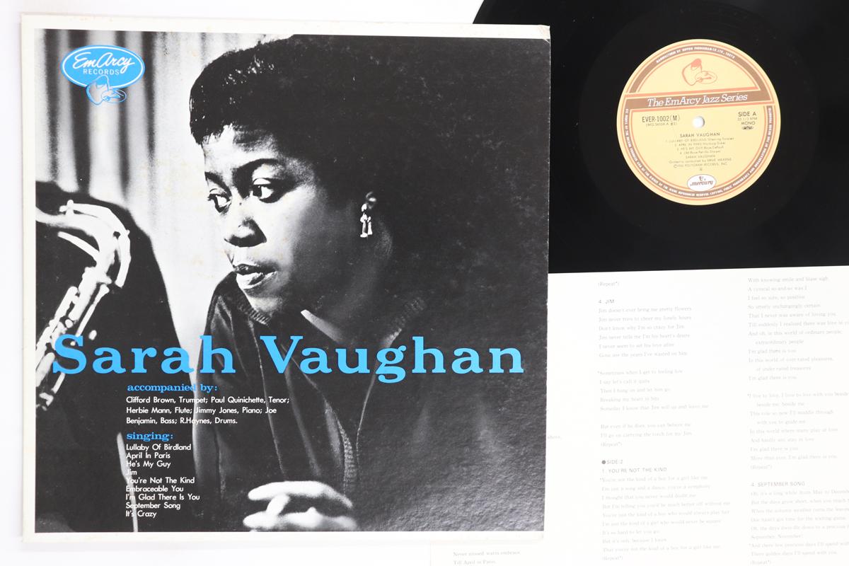 LP Record SARAH VAUGHAN  Sarah Vaughan EVER1002 MERCURY Japan Jazz Used