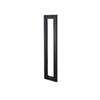 Shower Room Handle Glass Door Handle Stainless Steel Square Dumb Black 300 Mm Hole Bilateral Handle