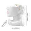 Abstract Face Art Chopstick Holder Flower Vase Porcelain Decorative Sturdy Versatile Utensil Storage