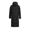 Li Ning Logo Print Windbreaker Hooded Loose Long Down Jacket Men Outerwear Black AYMU707-1
