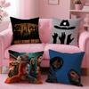 T-The Walking Dead Movie Cushion Cover 2-in-1 Reversible Plush Pillow Cover | Car/Sofa/Bed | Perfect Gift