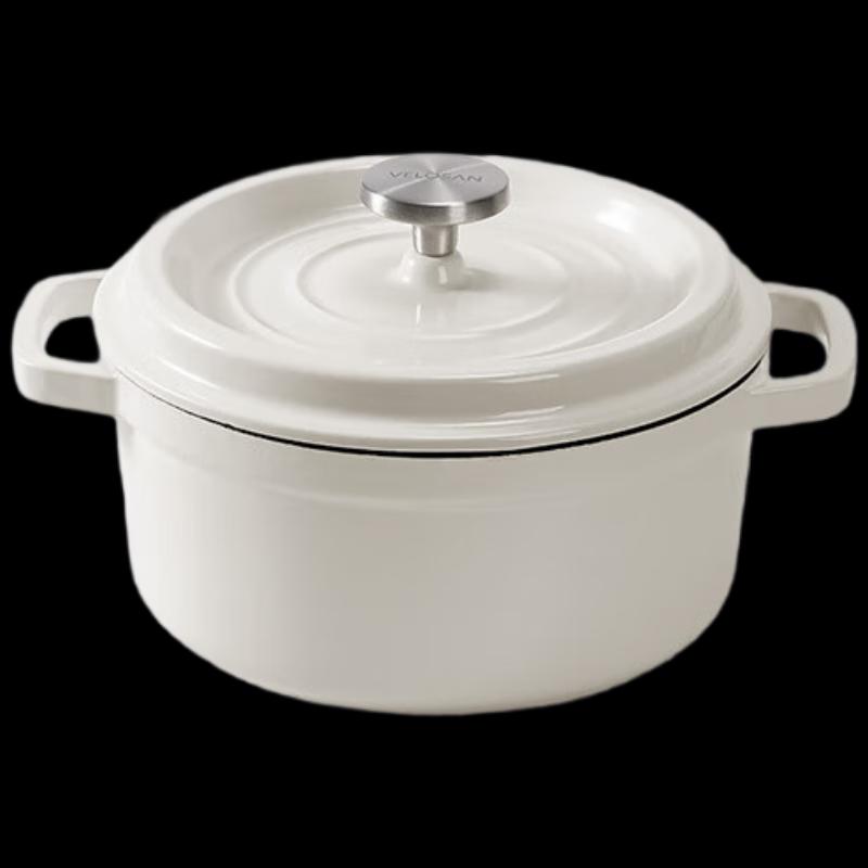 VELOSAN 24cm Enamel Casserole Pot