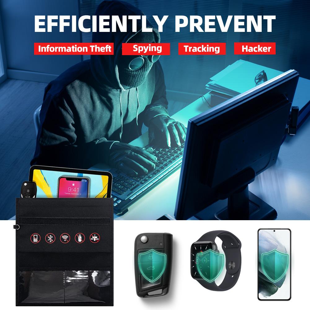 Taška na blokování signálu Mobilní telefon Taška na stínění proti radiačnímu signálu Pouzdro na klíč do auta s ochranou proti záření Faradayova klec