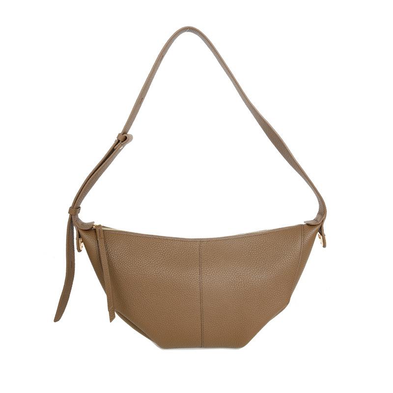 

Круассан Кожаная Женская Сумка Сумка Через Плечо, Женская Вместительная Сумка из Кожи Верхнего Слоя, Универсальная Сумка на Одно Плечо для Поездок на Работу 40(16)*10*16CM