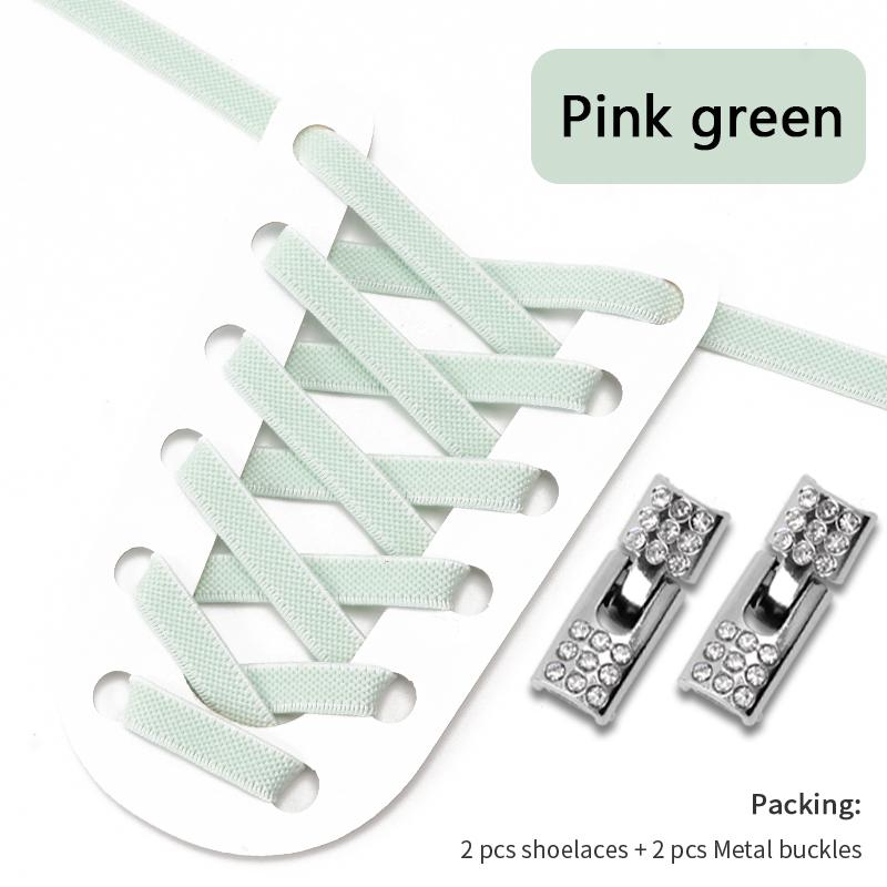 No Tie Shoe Laces Luxurious Diamond Cross Locks Shoelaces Without Ties Elastic Shoe Laces Sneakers Kids Adult Shoes Accessories