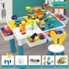 Multifunctional Building Block Table for Kids, Compatible with Large Lego Pieces, Educational Toy for Boys Ages 3-6