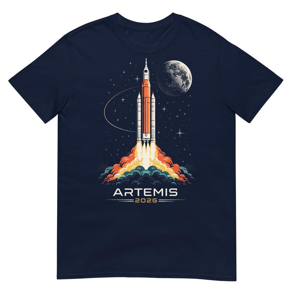 Artemis Ii Space Rocket Launch Mission To The Moon Artemis 2 Tshirt S