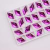 High Quality Rhombus Glass Crystal Sew On Rhinestones Strass Stone With Two Holes,DIY/clothing Accessories 1.1x1.9cm 28pcs