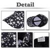 Cap with star CA694 [White Fang] pattern, sports, running, outdoor, women, men, (black)