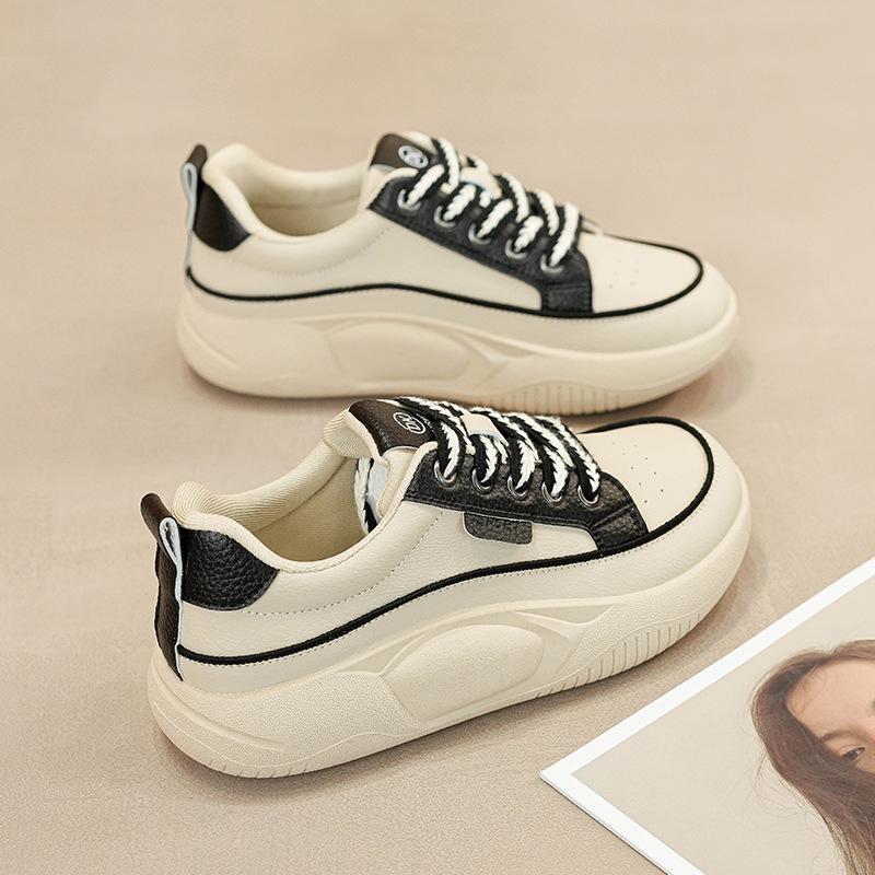 

Легкая спортивная обувь для беременных женщин, женская новинка осени 2025 года, кожаная мягкая подошва, нескользящая, кроссовки для путешествий в стиле Форреста Гампа 40 чёрный