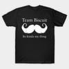 Asian Size Men Black Print T-shirt Team Biscuit Its Kinda My Thing He Who Fights With Monsters No-Cut Print Cotton Tshirt