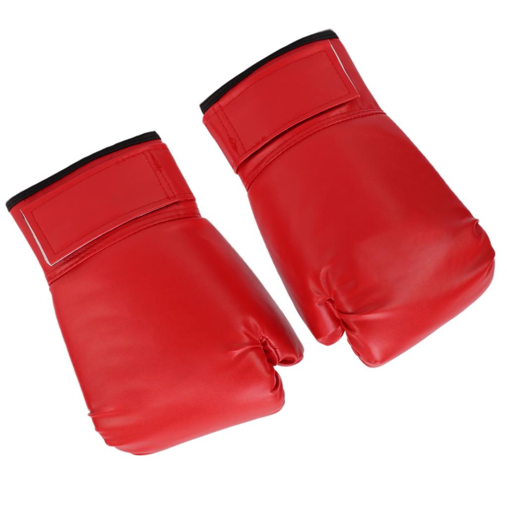 1Pair Adult Unisex Training Boxing Gloves Free Fight Sanda Muay Thai Boxing Gloves 10ozRed