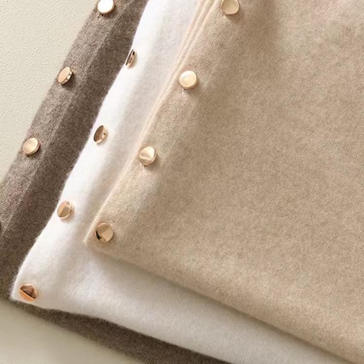 100 Australian Merino Wool Beveled Cape Multi-Functional Gold Buckle Outer Shawl