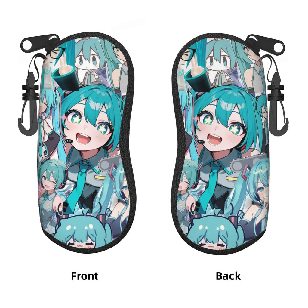 Custom Hatsune M-Mikues Japan Comic Shell Eyeglasses Protector Cases Men Women Sunglass Case Mangas Glasses Bag