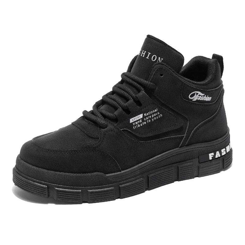 New Fashion Men's Autumn Spring All Match Hightop Walking Boots Winter Hightcut Leather Work Boots