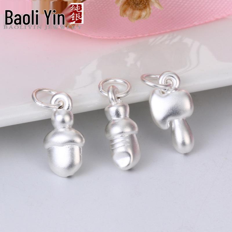 Sterling Silver Li Fei Dao Little Fat Axe Head DIY Pendant Bracelet Charm Little Li Fei Knife серебряный