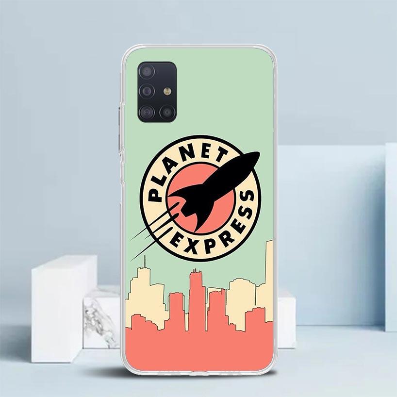 

Futurama Planet Express Soft Cover for Samsung Galaxy A12 A22 A32 A52 A72 A02S Phone Case Note 20 Ultra 10 S10 Plus A51 A71 A50S Samsung A20(A30)