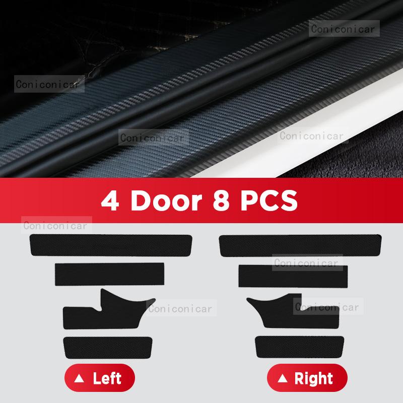 Auto Kohlefaser Türschweller Aufkleber Für GEELY COOLRAY 2022-2025 Einstiegsleiste Pedal Kratzschutz Innendekor Zubehör