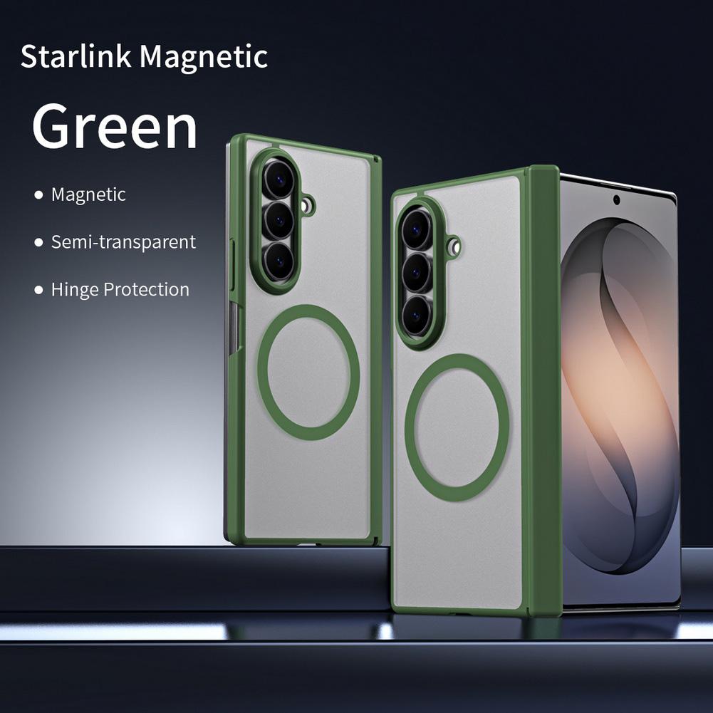 Clear Matte Slightly Phone Case for Samsung Galaxy Z Fold 8 Ultra Fold 7 6 5 4 Front Glass Strong Magnetic Hinge Protect Cover