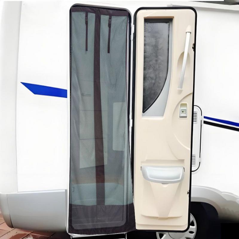 RV Mesh Screen RV Screen Door Privacy Curtain Breathable Campervan Accessories For Sun Protection Outdoor Travel Light Blocking