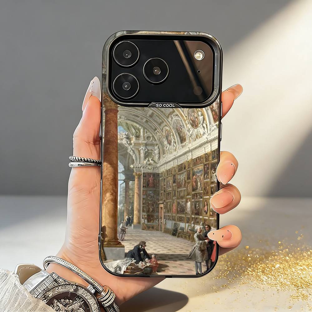 

R-Renaissance Art Paintings Phone Case For iPhone17,16,15,14,13,12,11,Pro,MAX White Matte Shockproof Cover iPhone17PRO