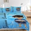 Detective Conan Mystery Print 3Pcs Bedding Setduvet Cover With 2 Bedropillowcase Home Birthday Gift