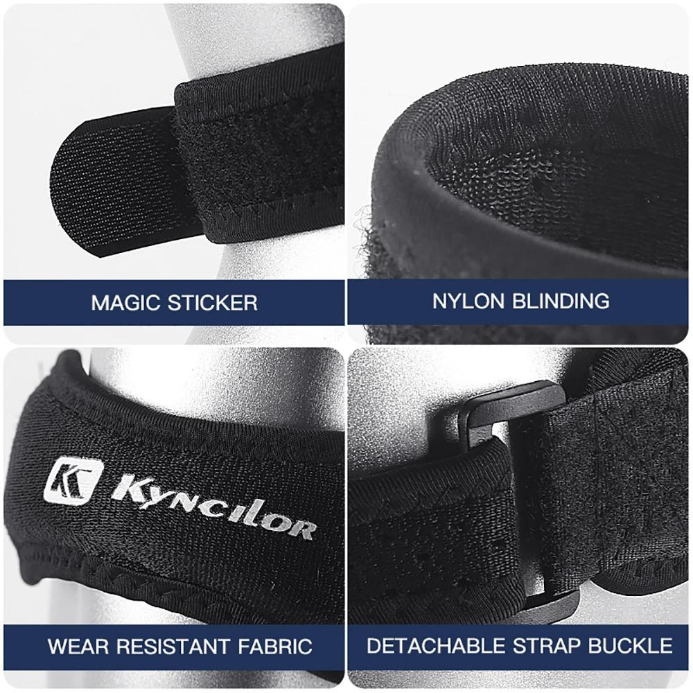 1PC Adjustable Patella Kneecap Band Silicone Gel Knee Tendon Strap Knee Support for Running Cycling Gym Sports
