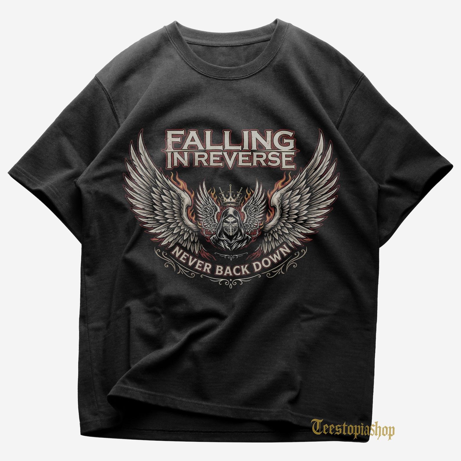 Falling In Reverse T shirt - Popular Monster - Voices In My Head - Falling In Reverse Merch - Unisex Rock Tee - Premium Music Apparel 2XL