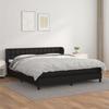 Maison Exclusive - Lattenrost-Bettgestell mit Matratze Schwarz 180x200 cm Kunstleder