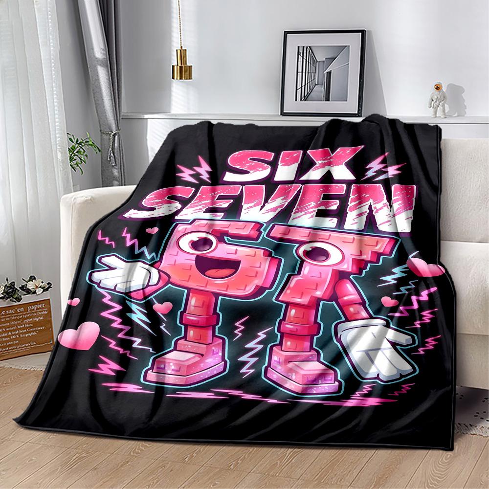 Sixty-seven Blanket,Suitable for sofas, offices, travel, living rooms, Gifts to relatives and friends, Blanket,Suitable for all seasons.