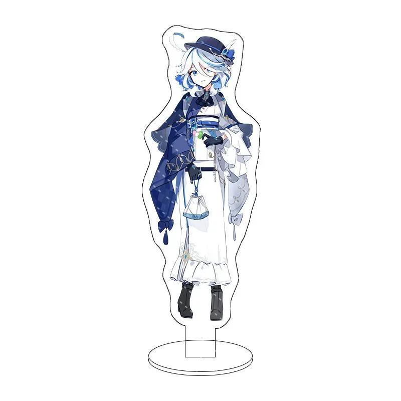 Popular Game Impact Acrylic Stand Anime Cartoon Q-version Figures Kamisato Ayaka Model Desk Decor Standing Sign Gift for Fan