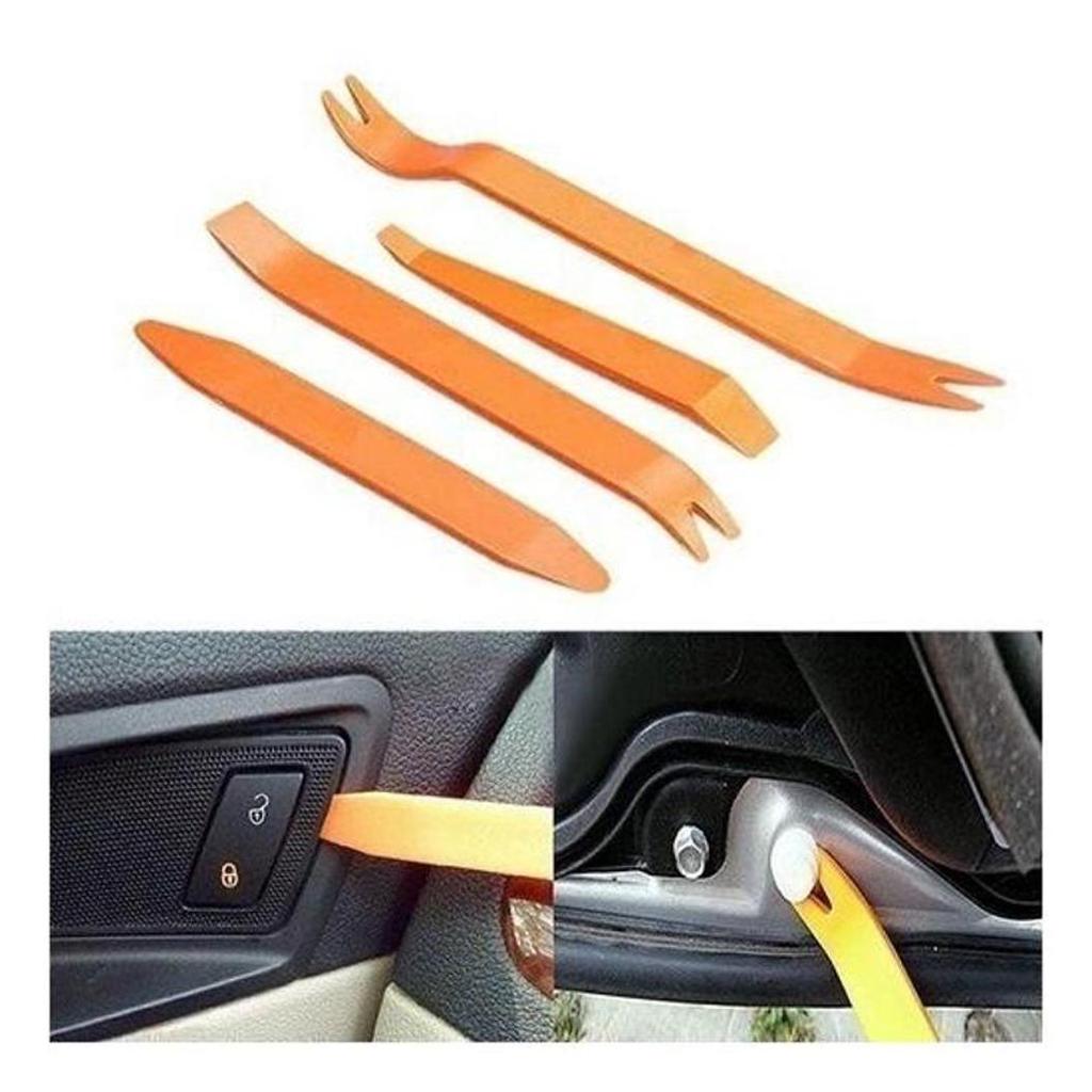 4Pcs Portable Auto Car Radio Panel Door Clip Panel Trim Dash Audio Removal Installer Pry Kit Repair
