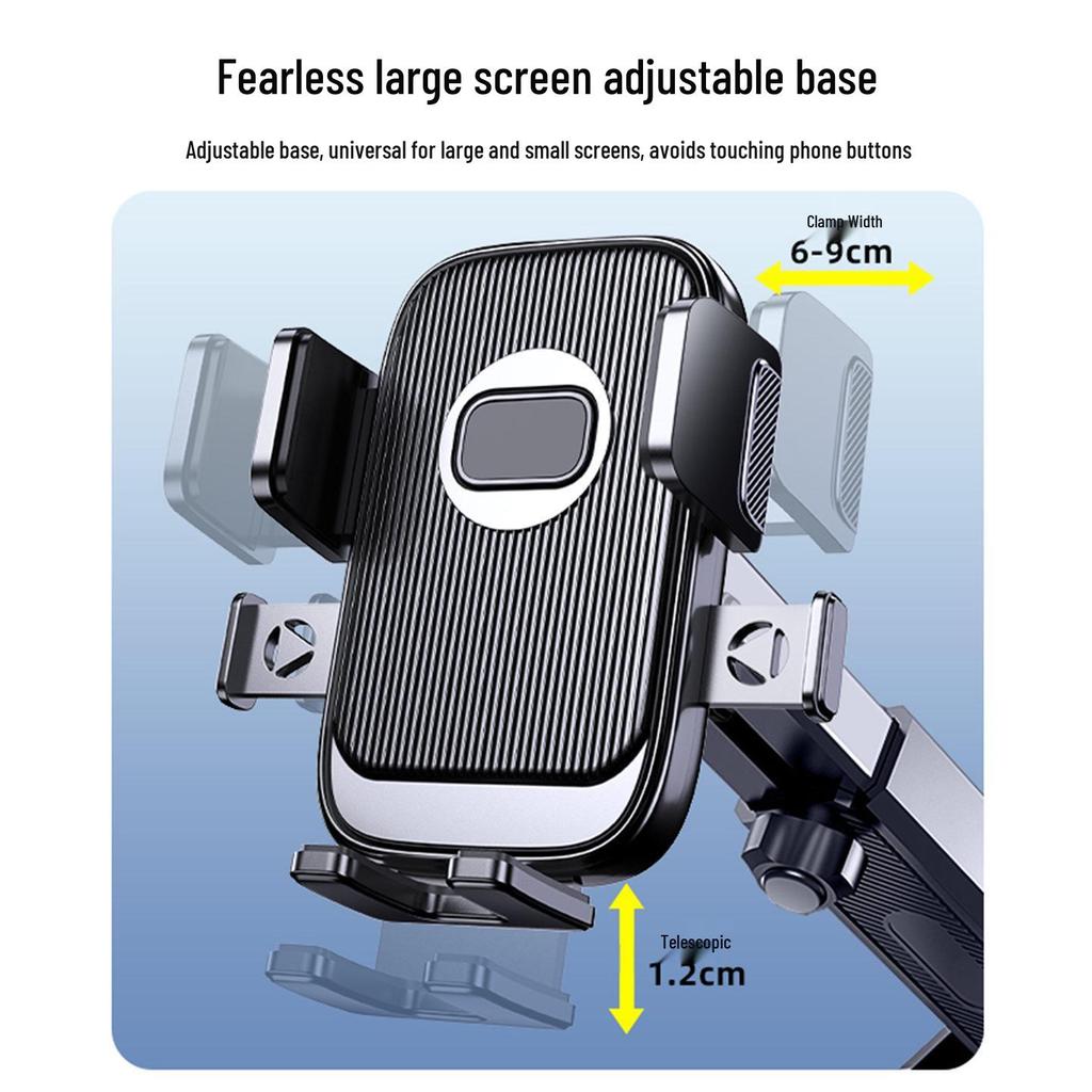 2026 Car Phone Holder - Suction Cup & Air Vent Multi-functional Mount for Navigation