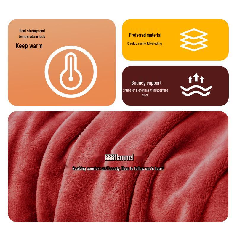 Luxury Flannel Winter Plush Car Seat Cushion for Mercedes-Benz & BMW - Thick, Warm, Three-Piece Rear Set