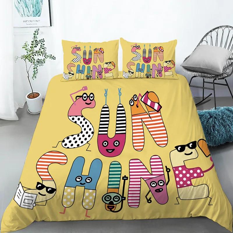 Chicken Animals King Queen Duvet Cover Lovely Cartoon Farm Chick Bedding Set Kids Girls Wildlife 2/3pcs Polyester Quilt Cover