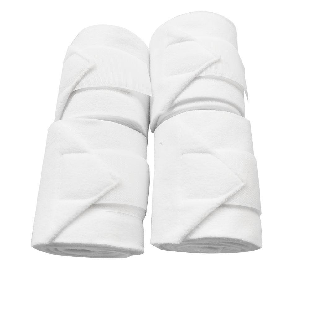 4 Rolls White Thicken Fleece Horse Leg Wrap Bandage Boot Protection Support Professional Equestrian Equipment