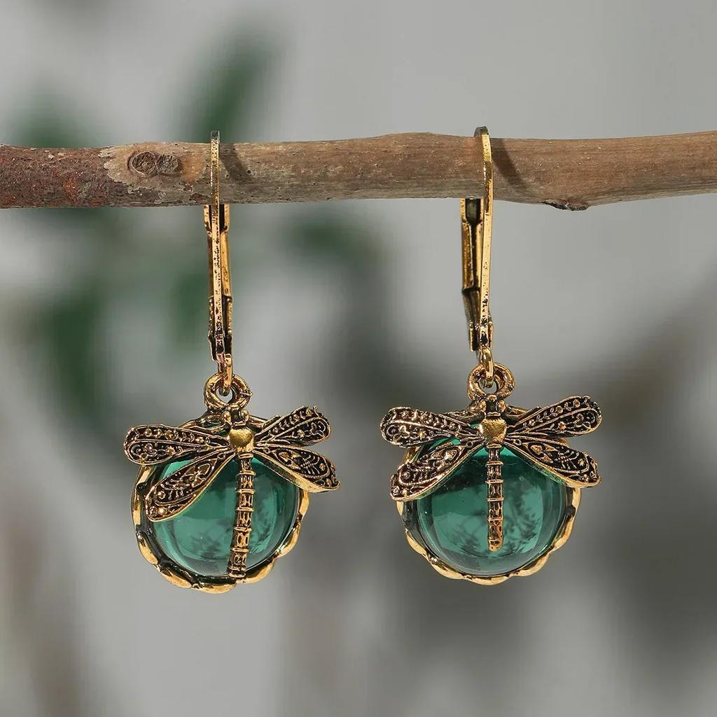 Vintage Bohemia Turquoise Cowboy Hat Boots Horse Earrings for Women Trendy Exaggerate Earring Party Wedding Jewelry Gift