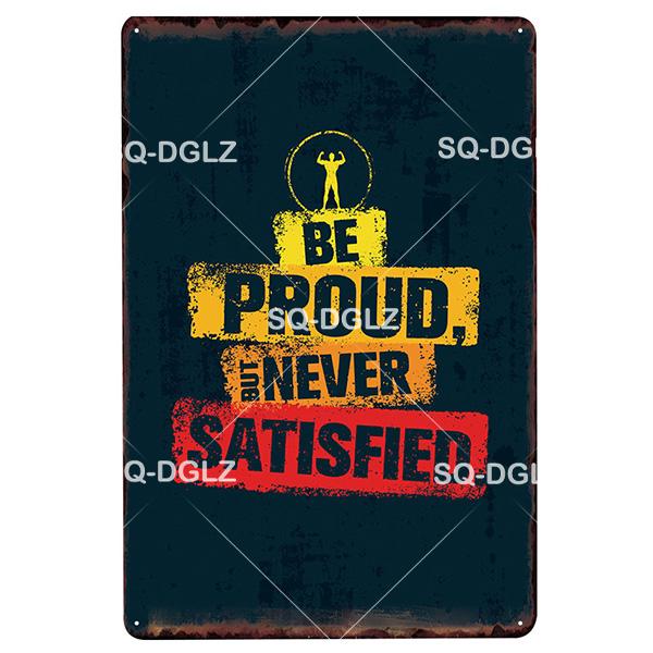 [SQ-DGLZ] Fitness Metall Zeichen Vintage Sport Club Metall Plaque Platte Gesundheit Wand Dekor Zinn Zeichen GYM Poster