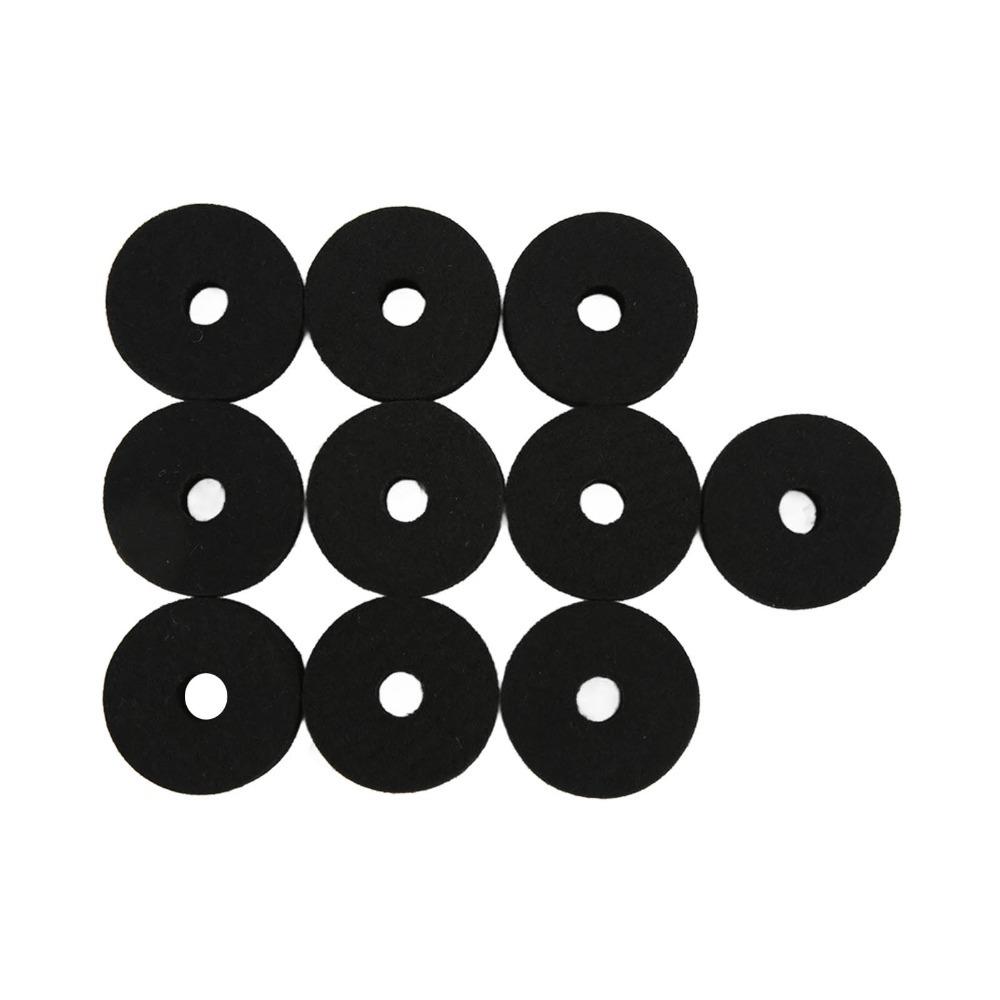 20PCS Felt Felt Washer Pads Black And Grey Cymbal Stand Parts Cymbal Felt Washer For Drummers чёрный