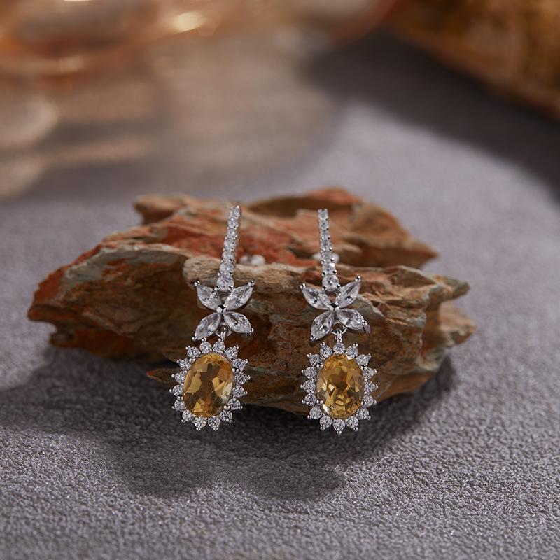 Princess Diana Premium S925 Sterling Silver 18K Gold Natural Treasure Necklace Pigeon Egg Pendant Clavicle Chain Does Not Fade