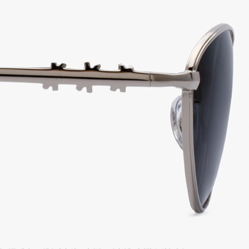 RECLOW Stainless Epoca Sunglasses Silver Black