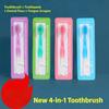 1-Pack Foldable Dental Floss Toothbrush Portable And Compact For Travel