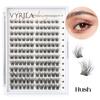 Individual Lashes Cluster C Curl Mix Lash Clusters 3D Wispy DIY Eyelash Extension 0.1mm Super Thin Band Resuable Natural Lashes